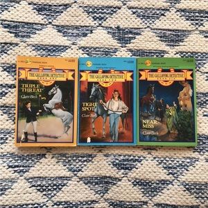 Vintage Claire Birch Galloping Detective Books Young Adult Horse Theme Mystery